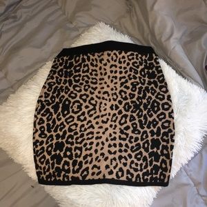 Cheetah print Foreve 21 Pencil Skirt